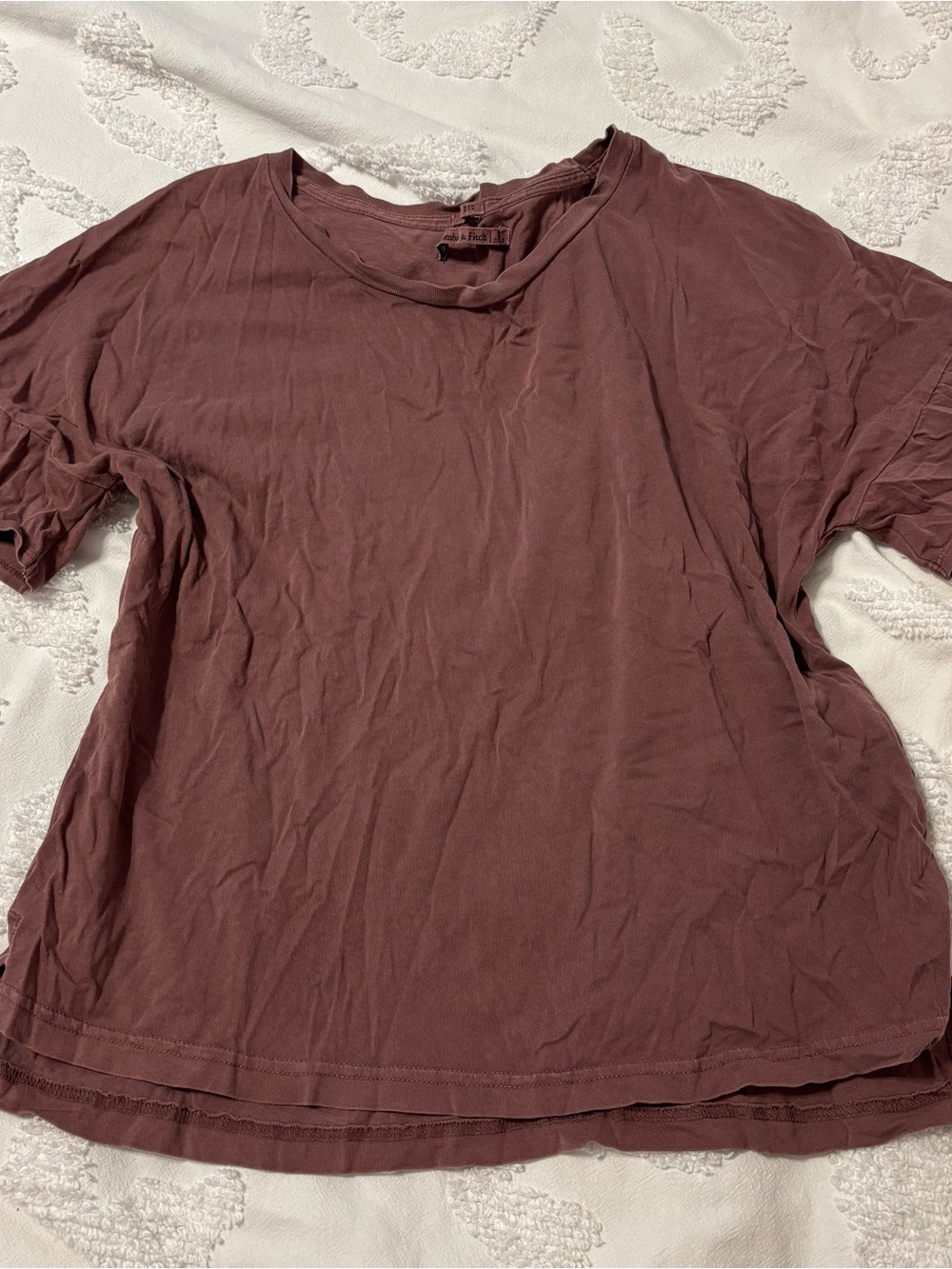 Relaxed Short-Sleeve Tee in Mauve